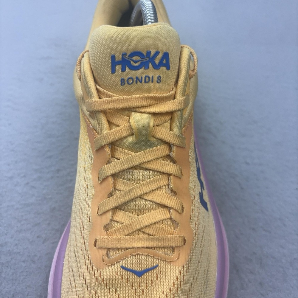 Hoka One One Bondi 8 Shoes Womens Size 11 Orange Running Sneakers Cushioned - Picture 12 of 16
